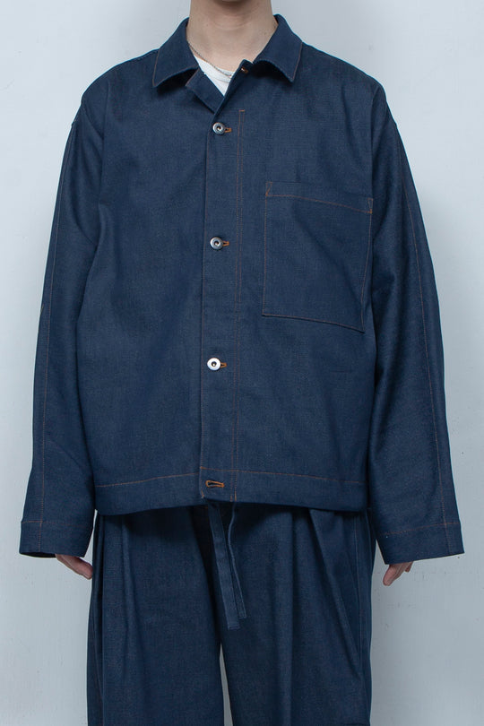 Dolman Fadeless Denim Blouson NAVY