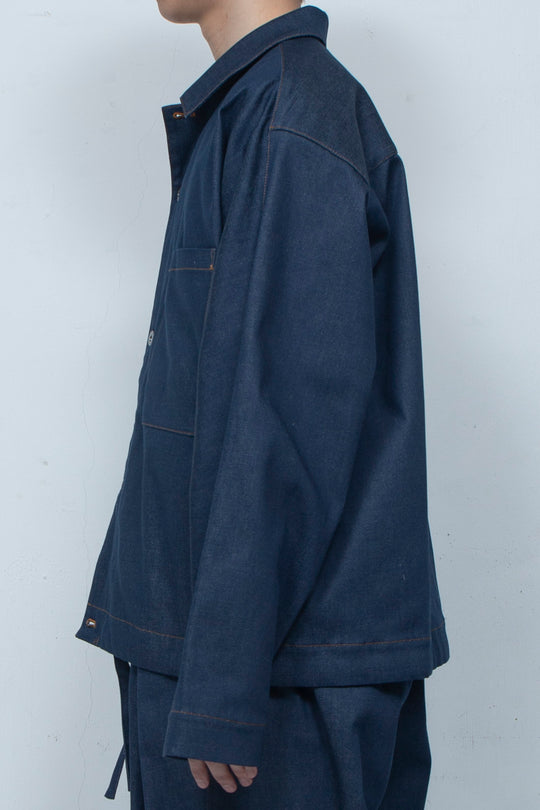 Dolman Fadeless Denim Blouson NAVY