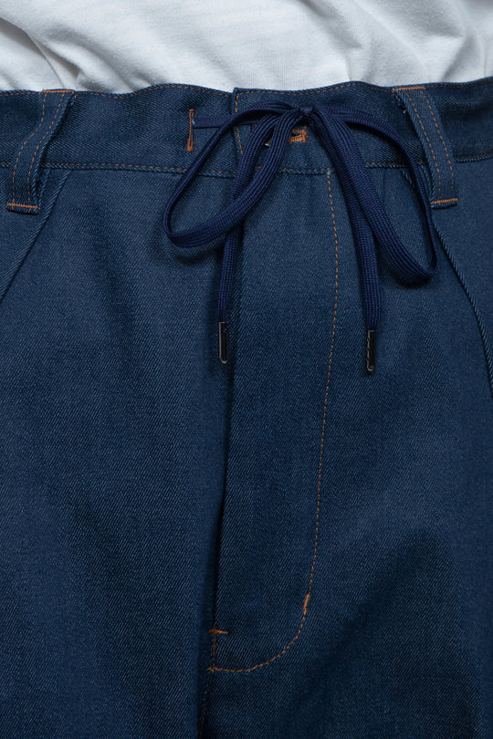 Layered Tacks Balloon Fadeless Denim NAVY