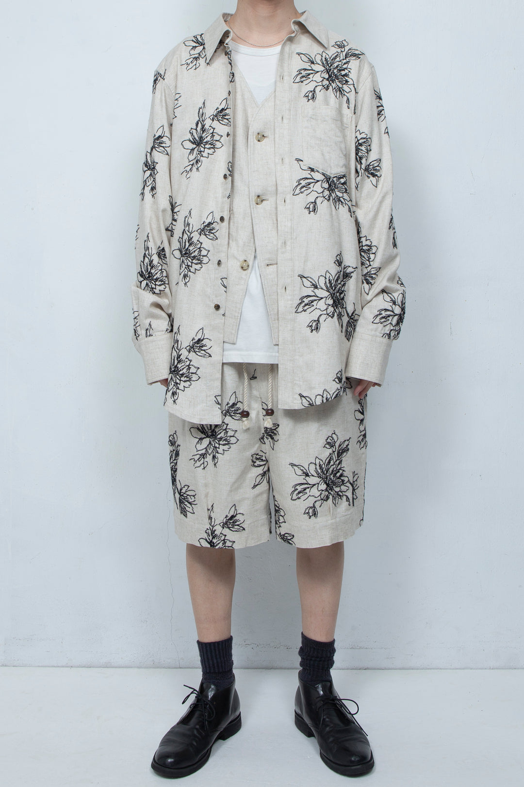 Floral patterns shirt  White