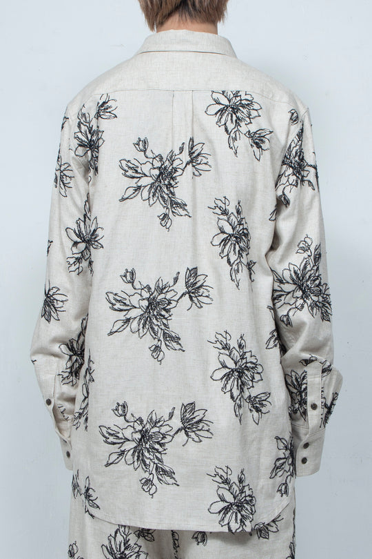 Floral patterns shirt  White