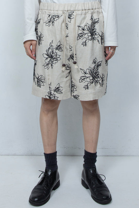 Floral patterns shorts White