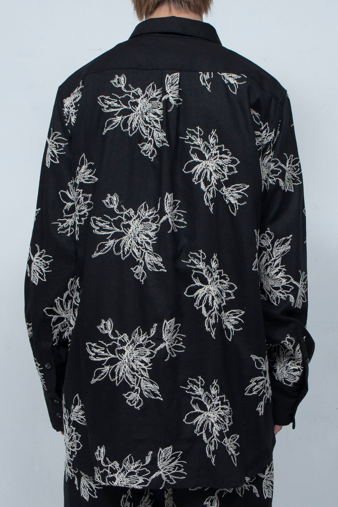 Floral patterns shirt  Black