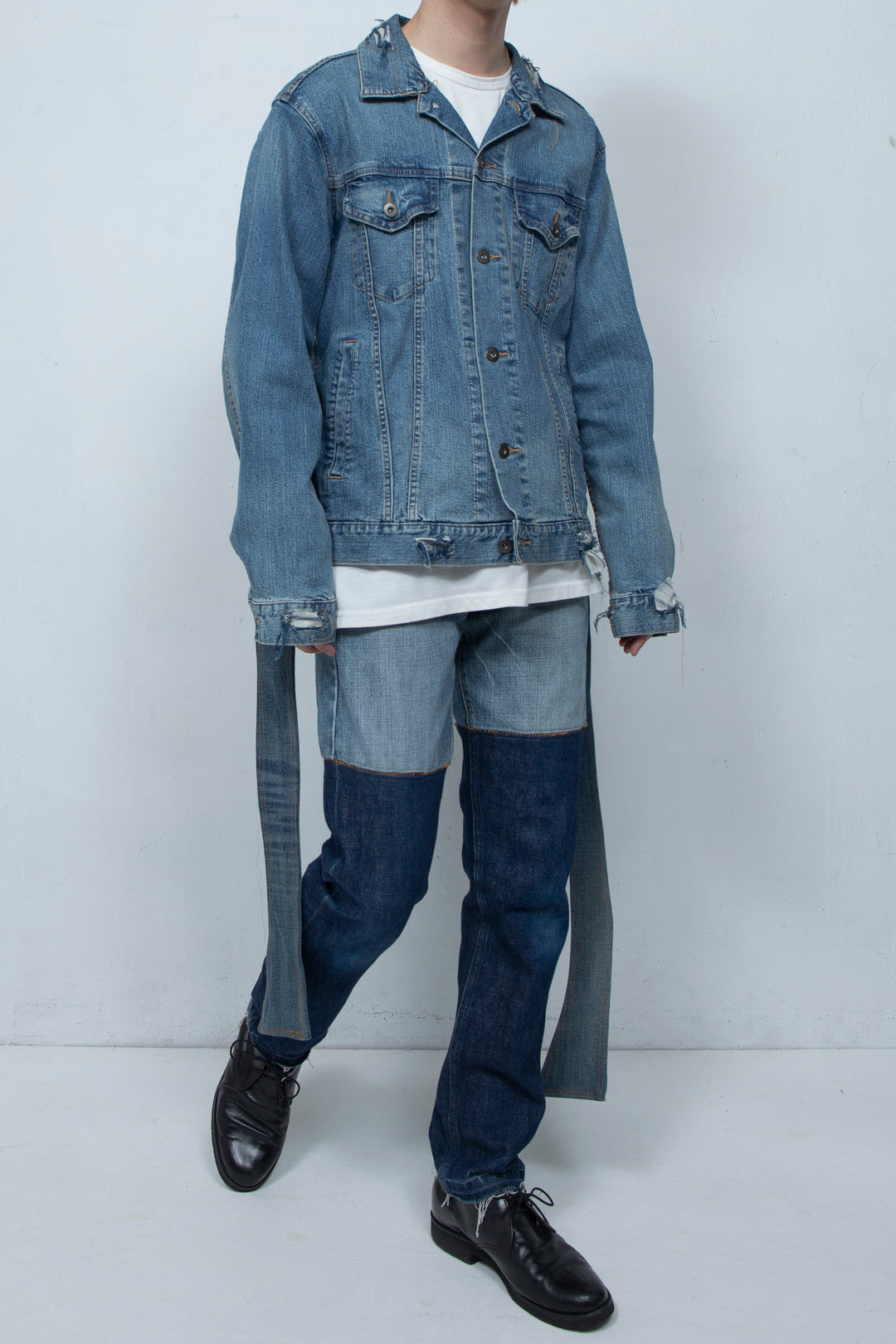 BELTED DENIM JACKET