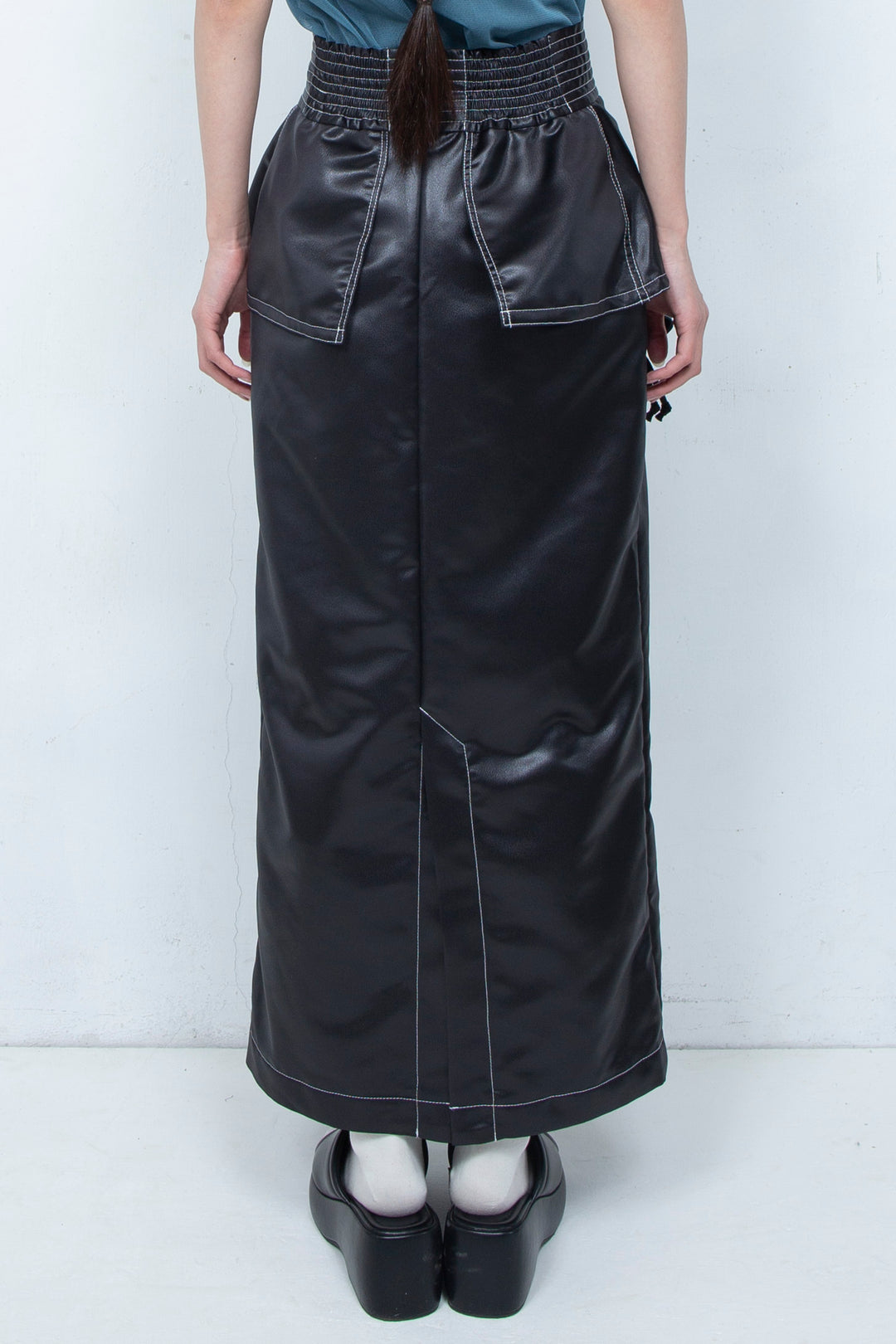 Leather-like Skirt BLACK