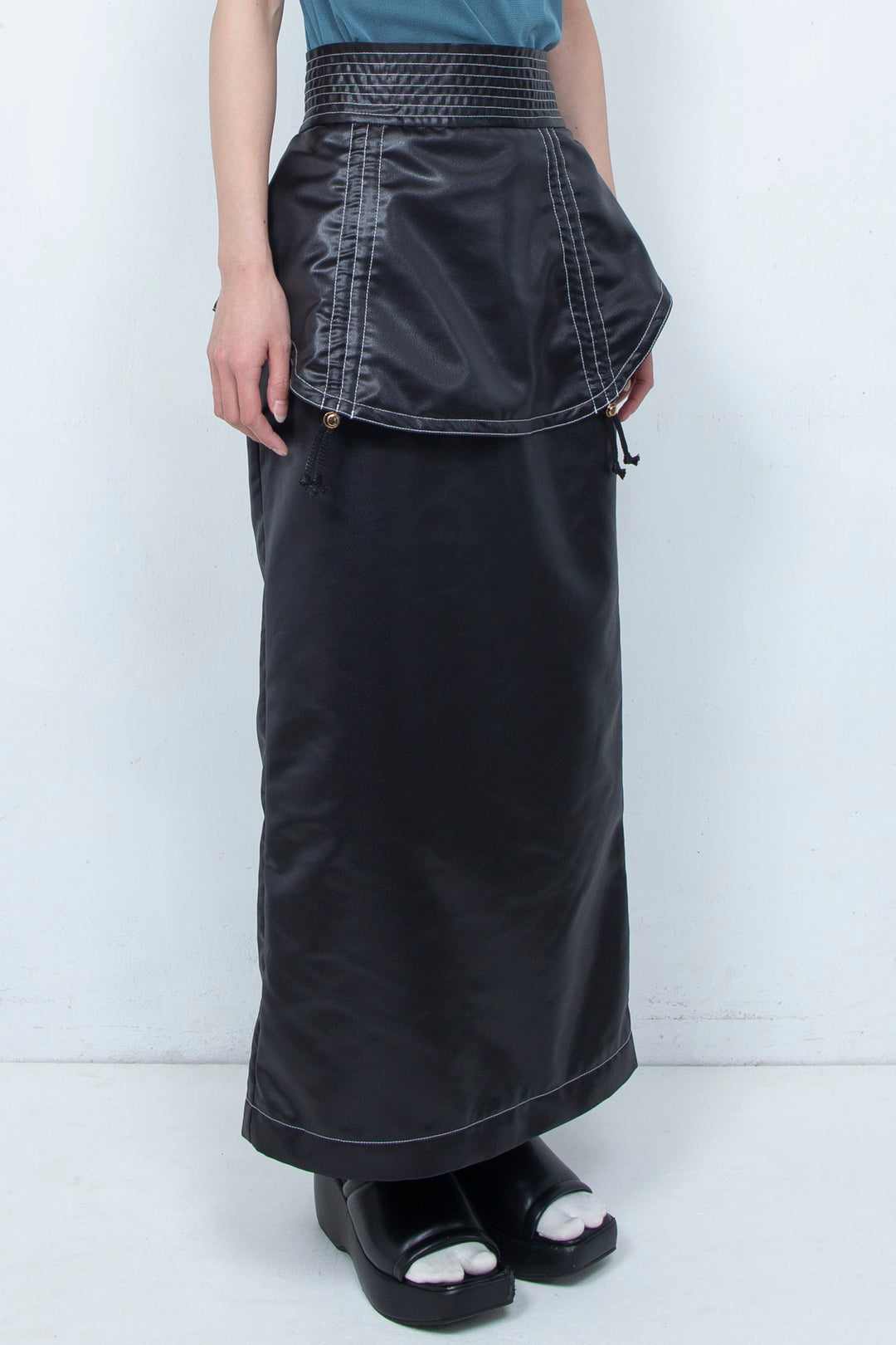 Leather-like Skirt BLACK