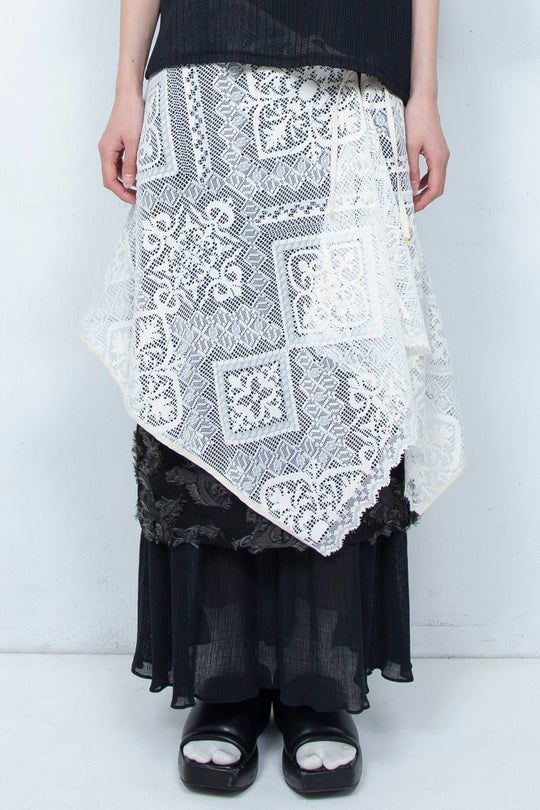 Russell lace Wrap WHITE