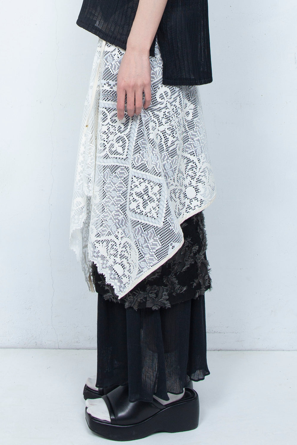 Russell lace Wrap WHITE