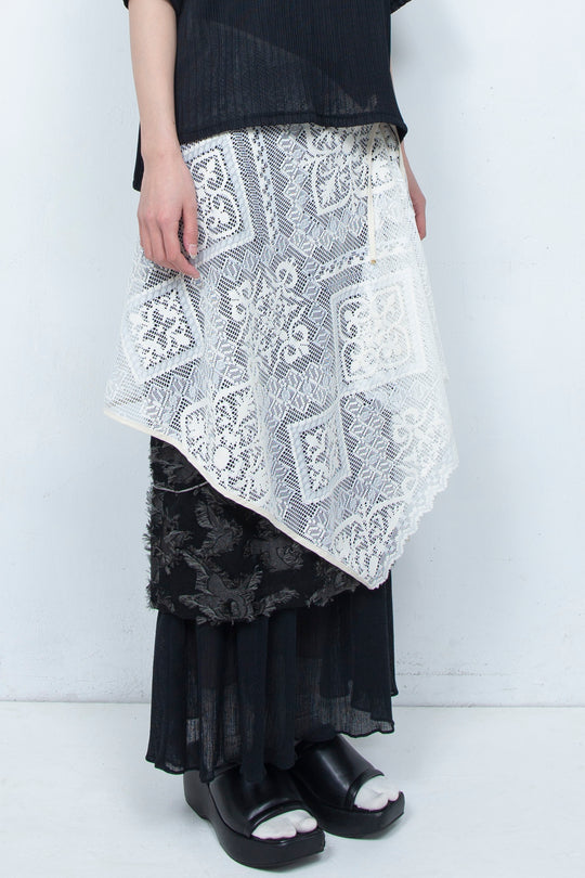 Russell lace Wrap WHITE