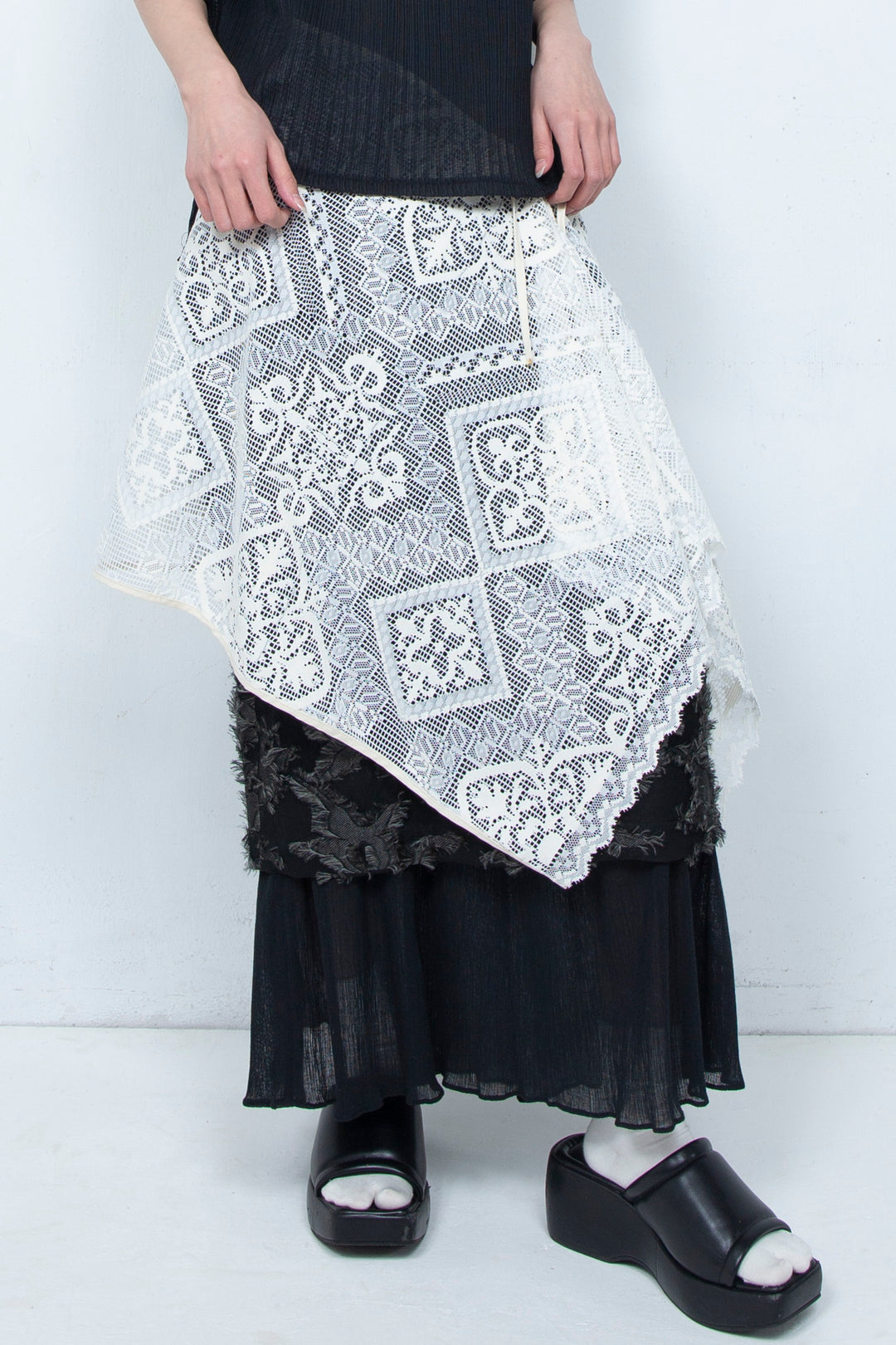 Russell lace Wrap WHITE