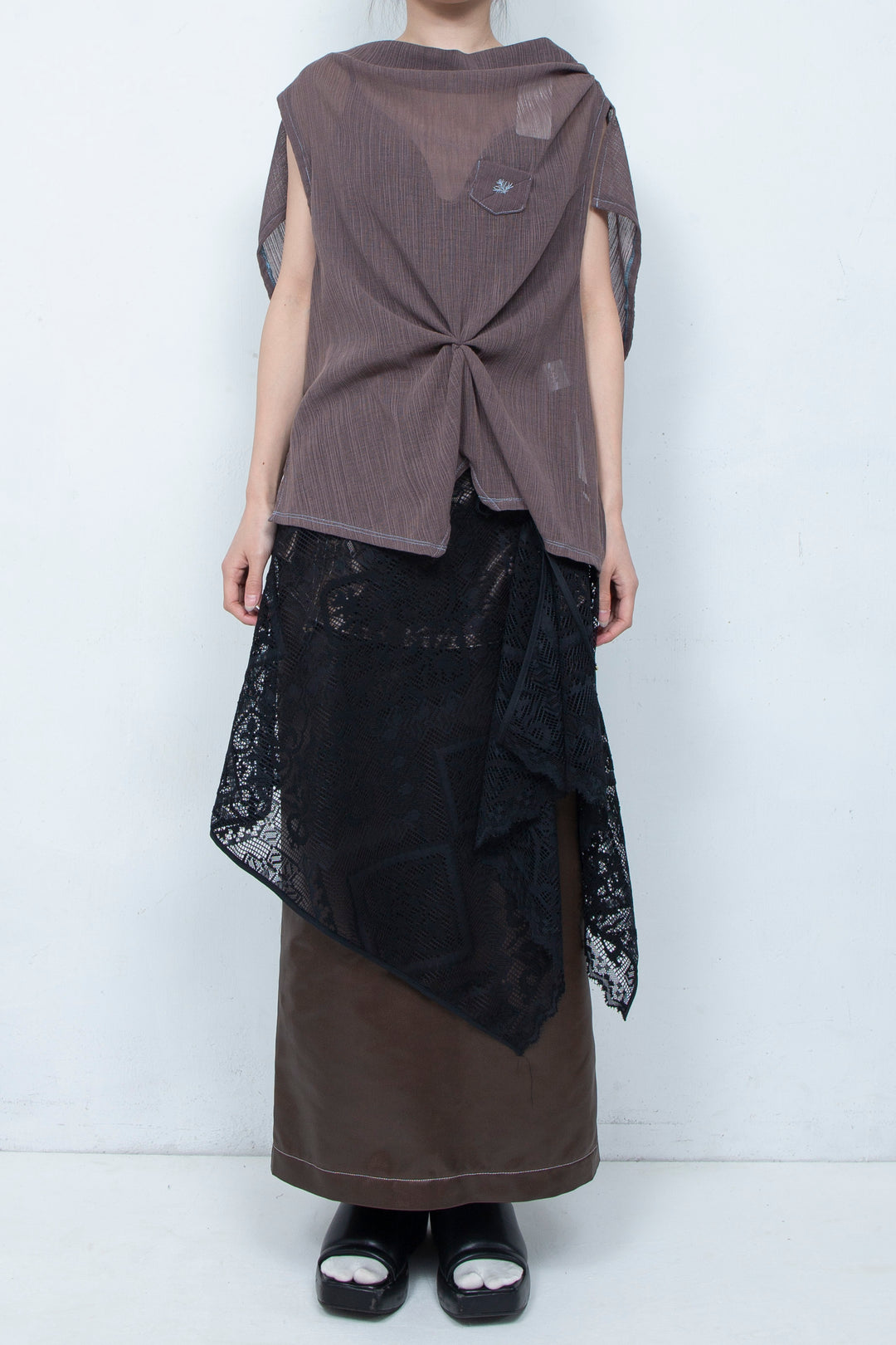 Russell lace Wrap BLACK