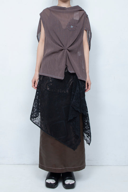 Russell lace Wrap BLACK