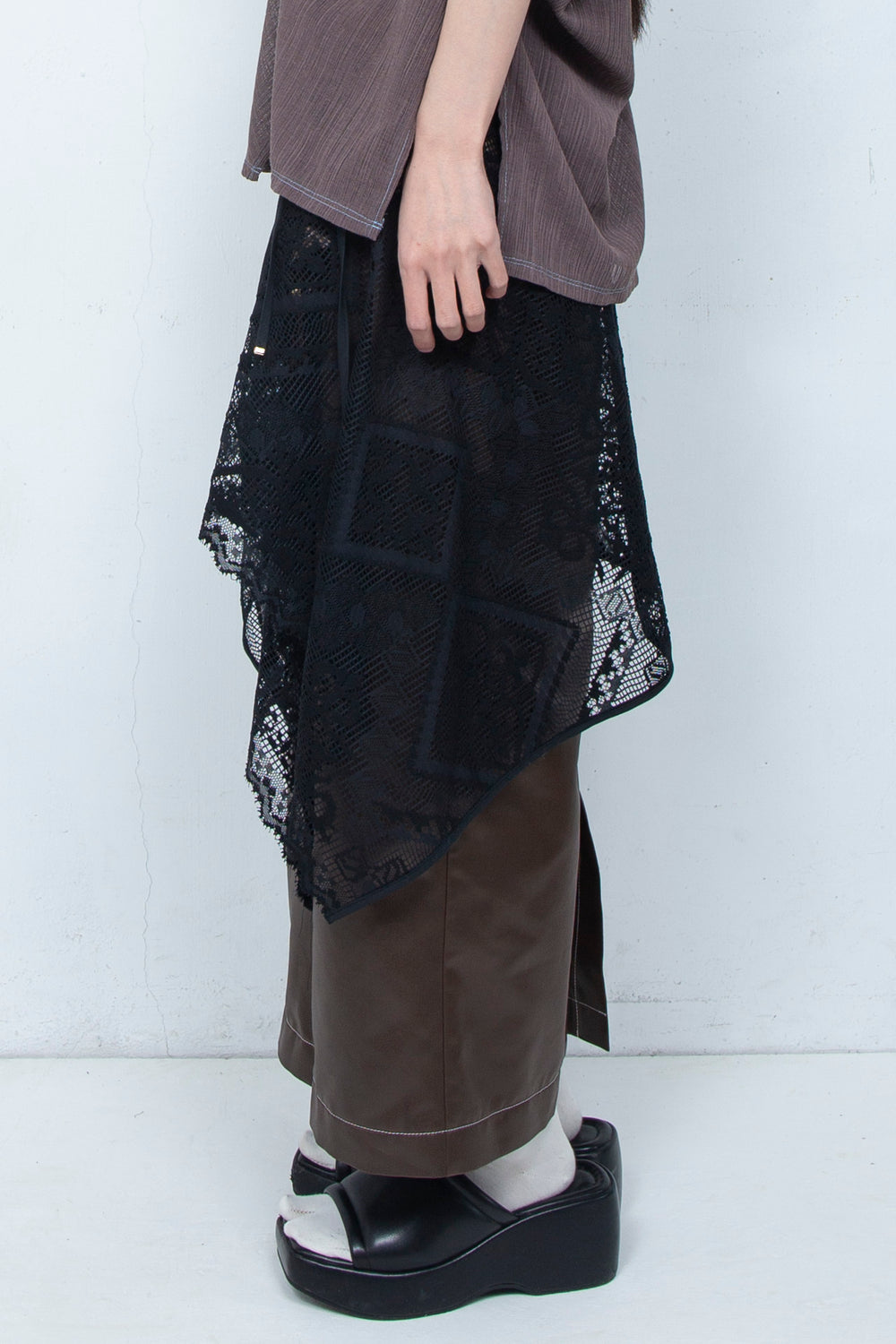 Russell lace Wrap BLACK