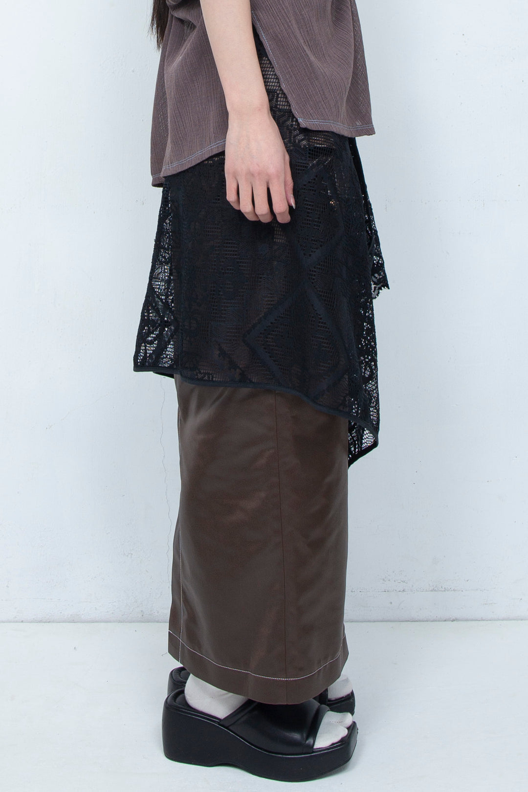 Russell lace Wrap BLACK