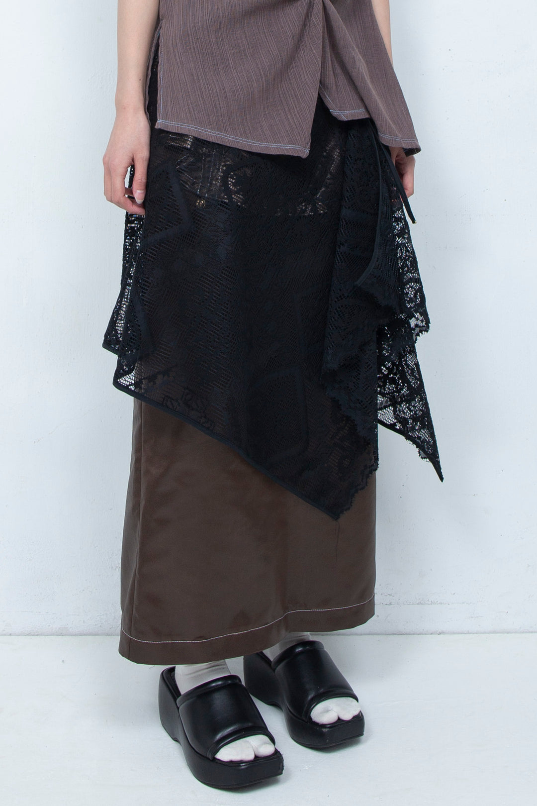 Russell lace Wrap BLACK