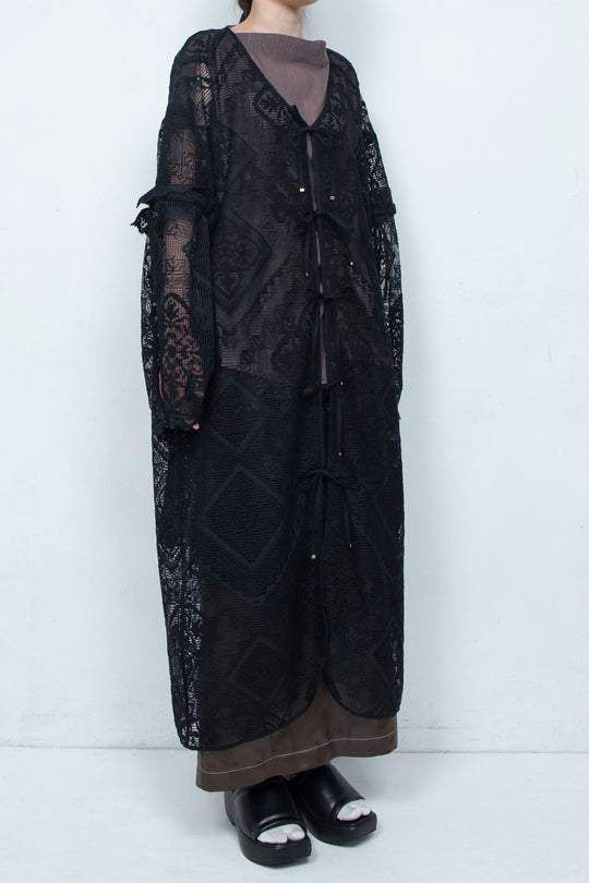 Russell lace Cardigan BLACK