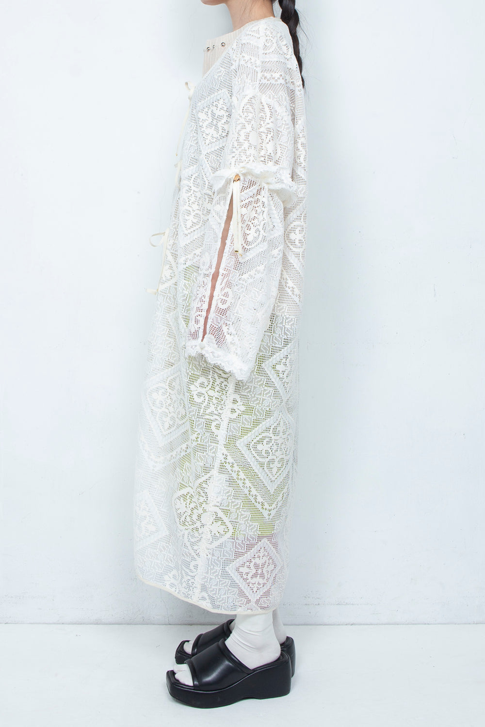 Russell lace Cardigan WHITE