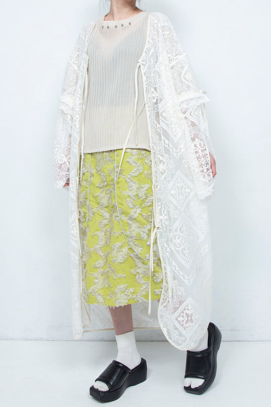 Russell lace Cardigan WHITE