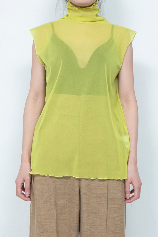 Net tulle Tank top LIME