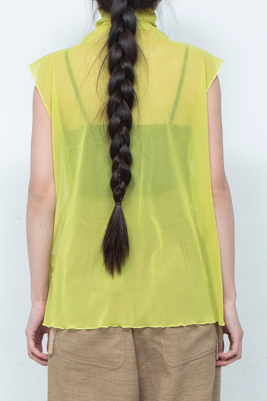 Net tulle Tank top LIME