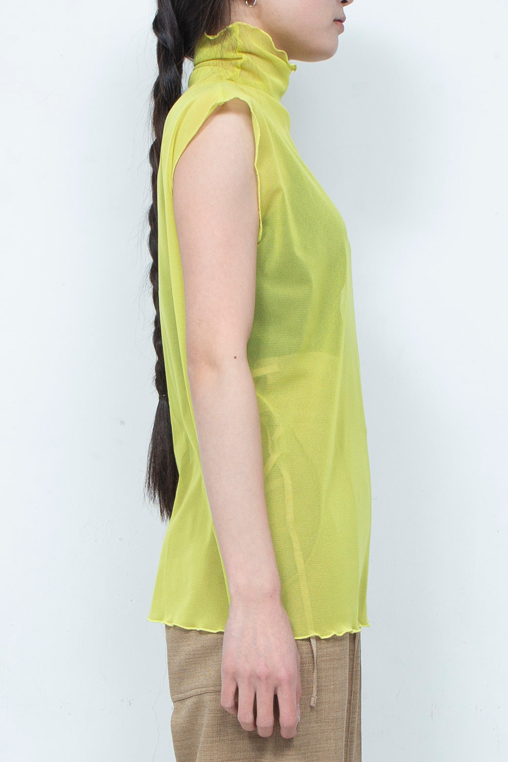 Net tulle Tank top LIME