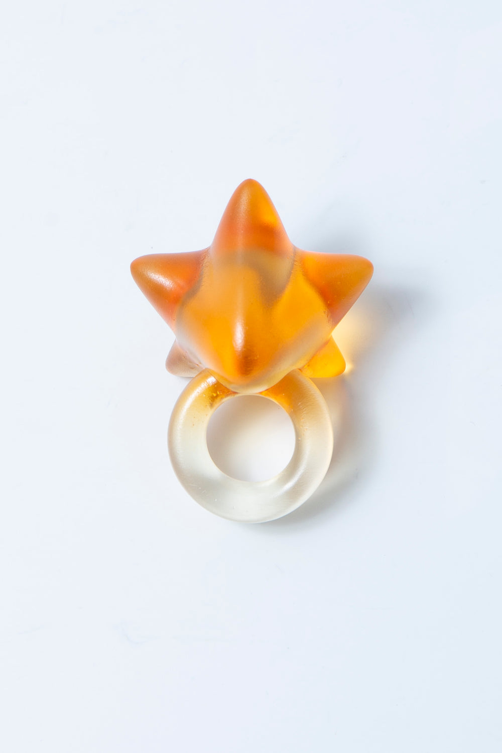 star ring clear orange 15