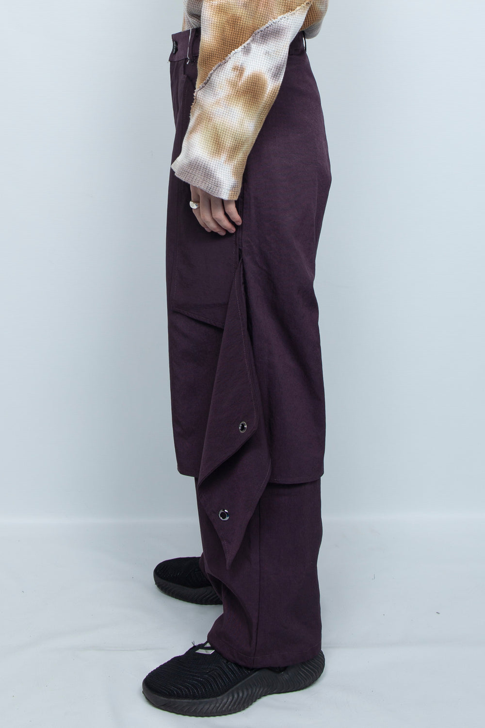 Deep purple functional alien eye pants