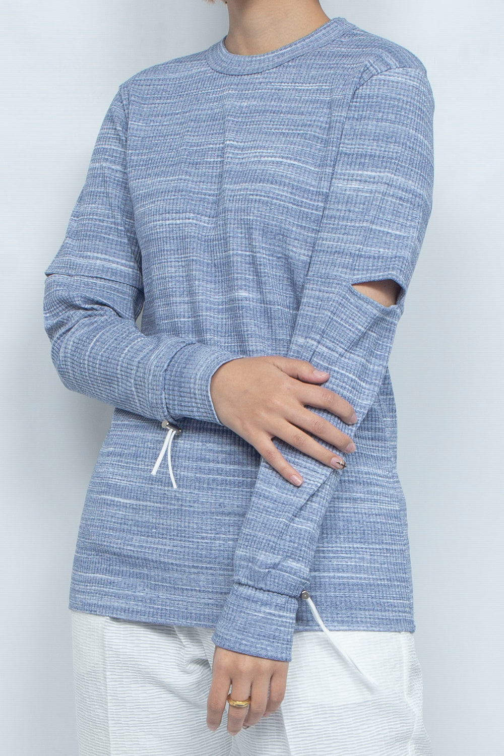 250115 L/S T-SHIRT BLUE