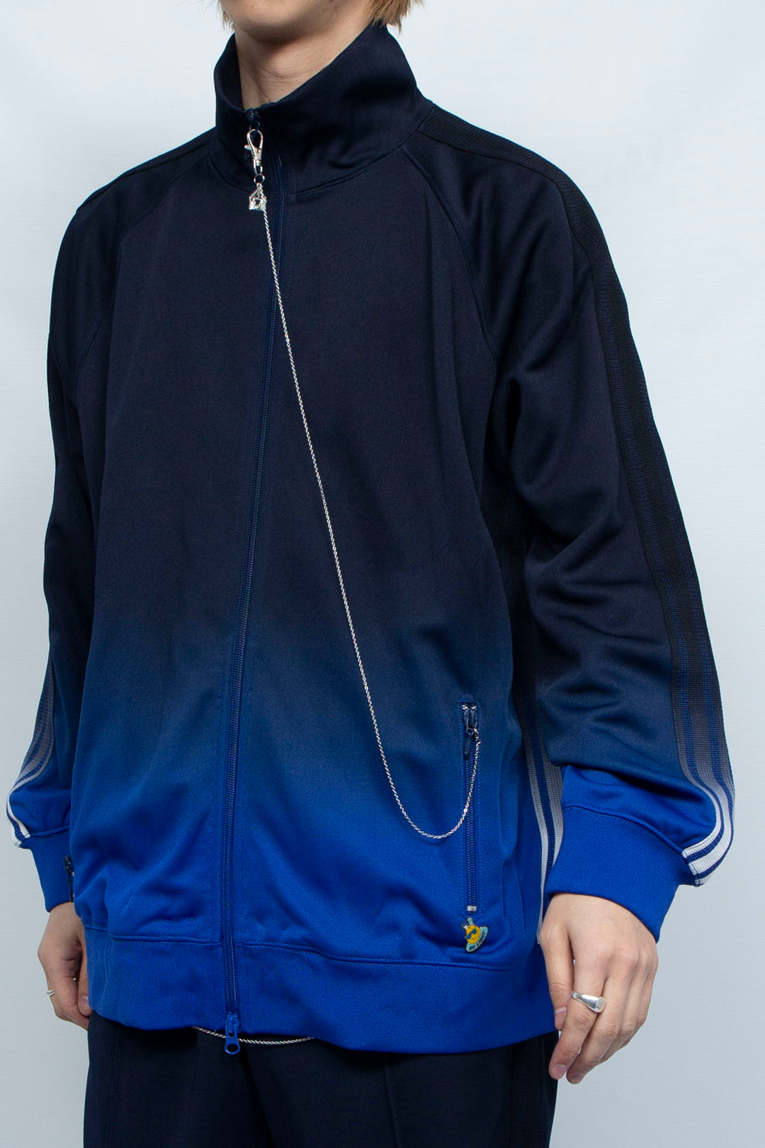 GRADIENT DYED TRACK JACKET 03 BLUE