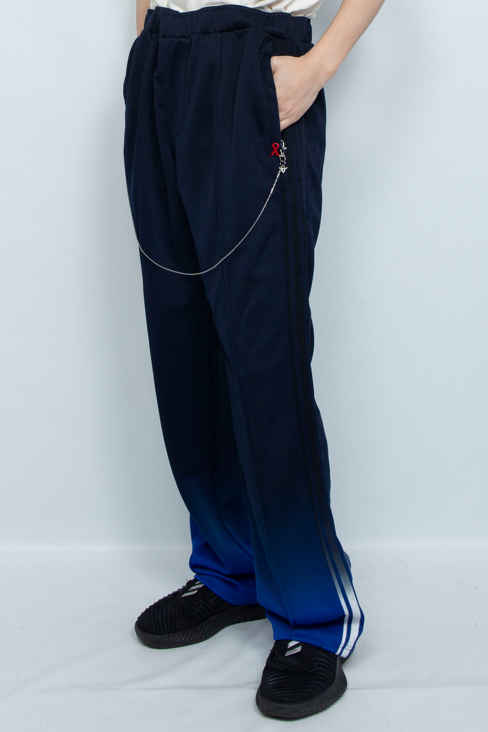 GRADIENT DYED TRACK TROUSERS 03  BLUE