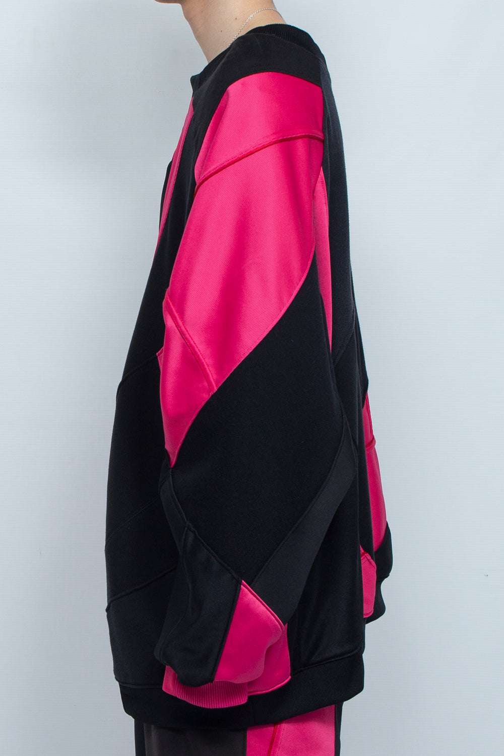 Pullover BLACK / NEON PINK