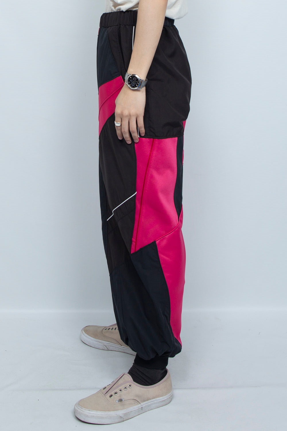 Long Pants BLACK / NEON PINK