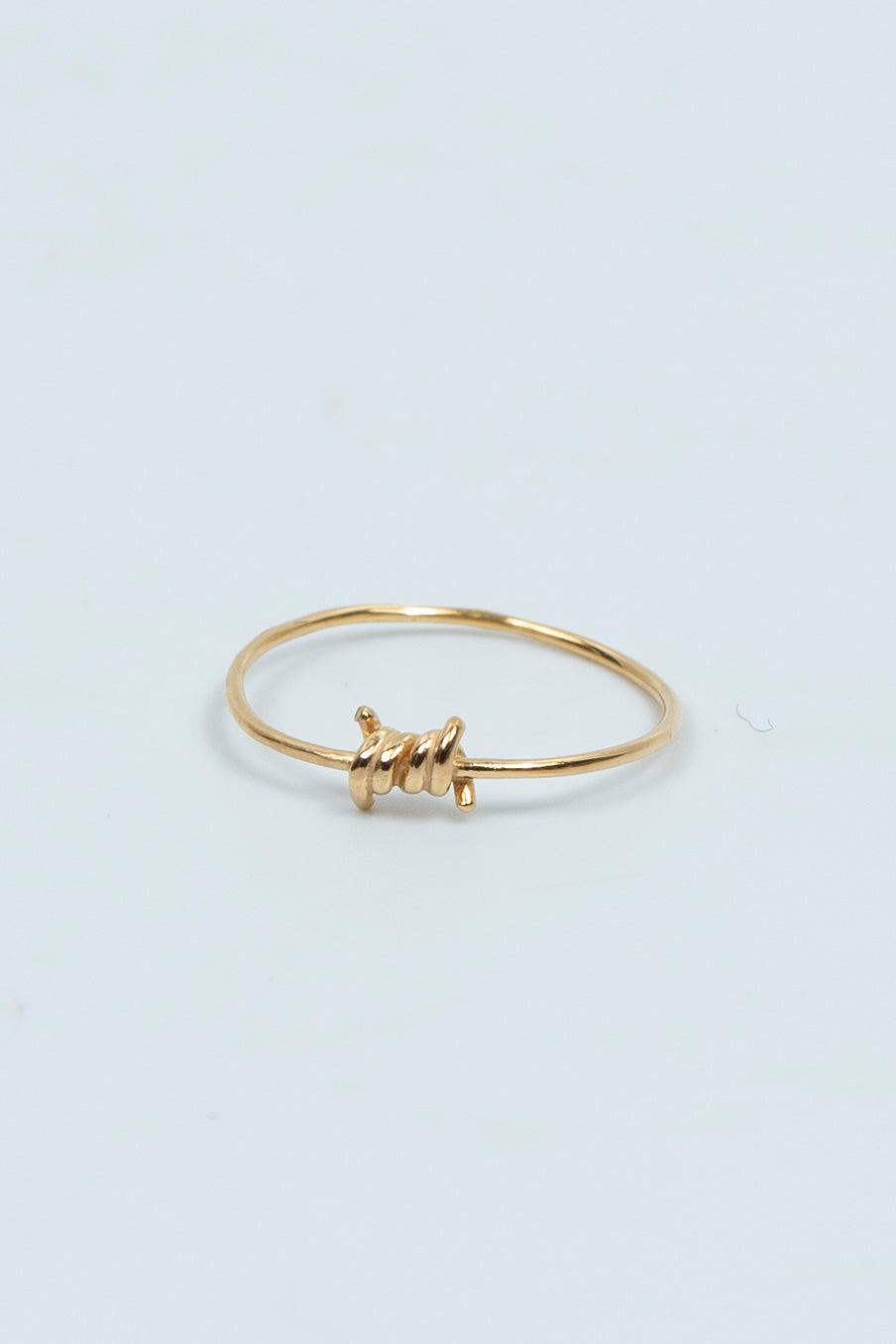 Barbed Wire Ring Gold