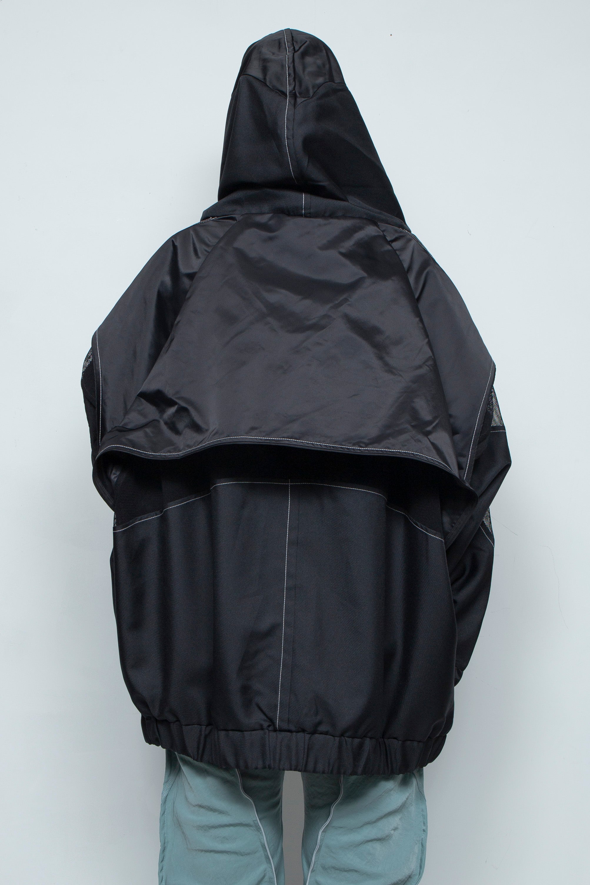 BALMUNG バルムング ハイネックパーカー 黒 重ねハイネックビッグパーカー (AIR-C) - Black – BALMUNG