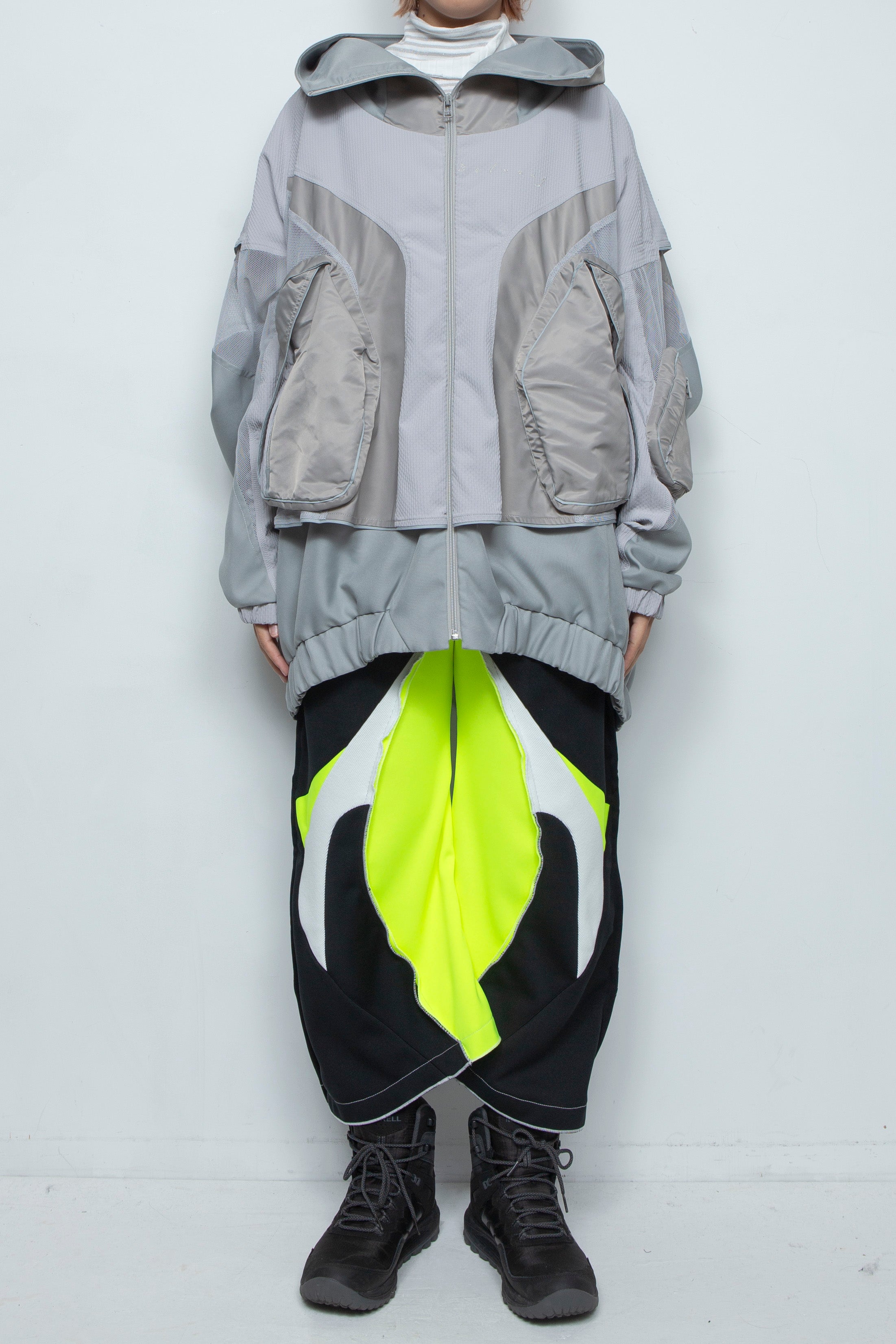 BALMUNG バルムング　重ねナイロンジャージ　黒 BALMUNG バルムング 重ねナイロンジャージ 黒