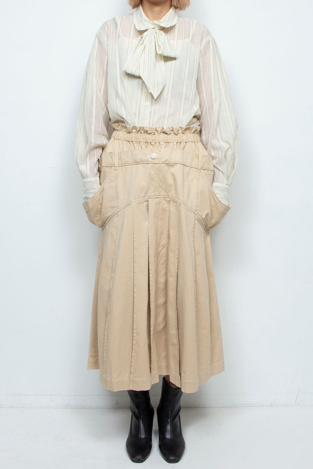 look-forward skirt beige