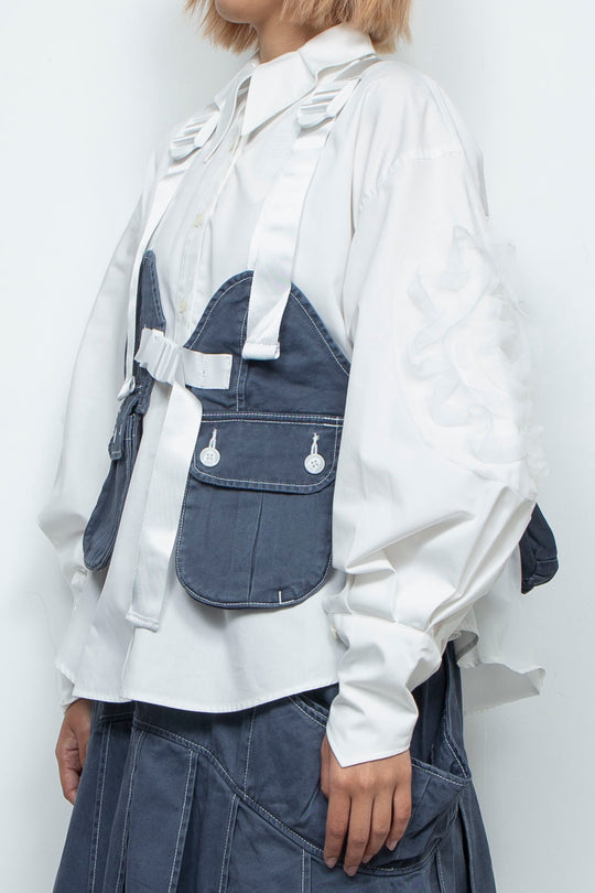 look-forward vest navy