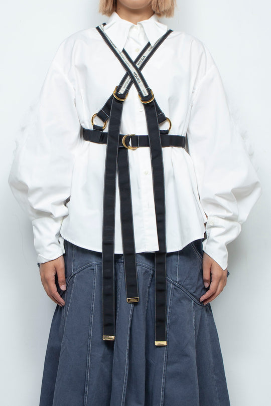 ribbon harness black