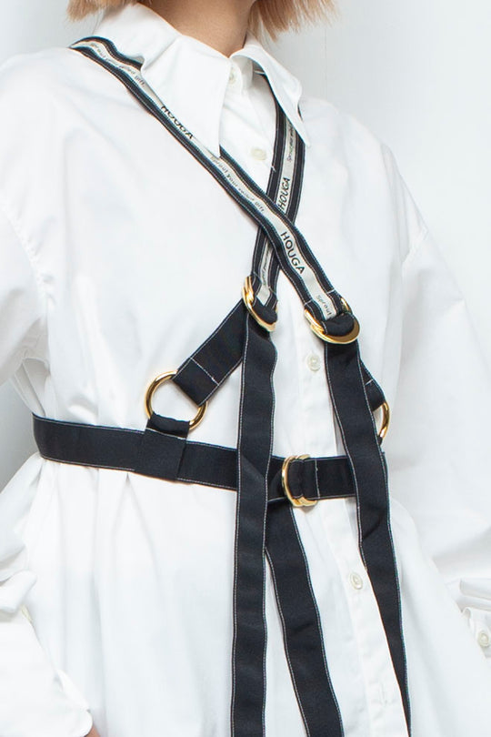 ribbon harness black