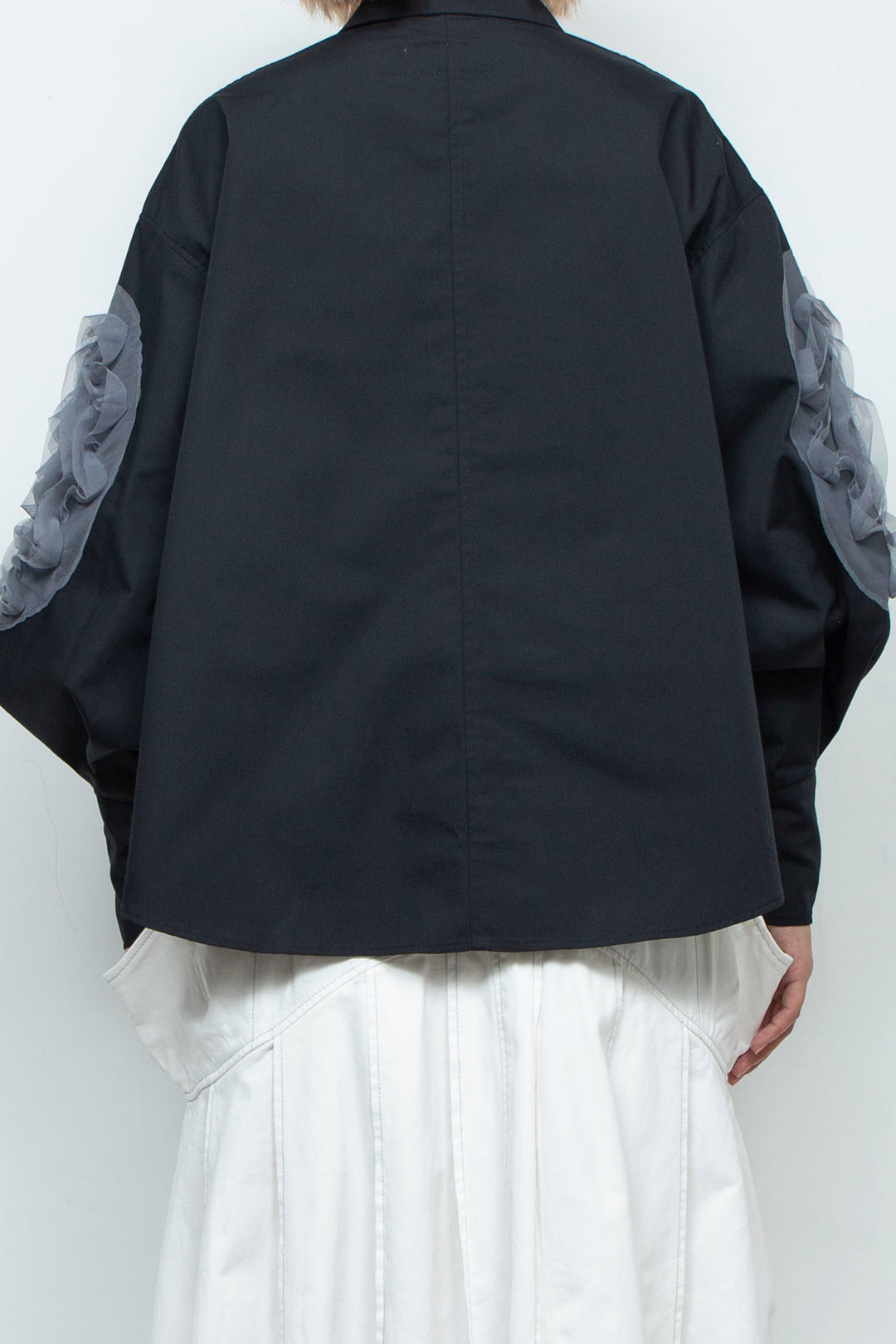 grass blouse black×gray