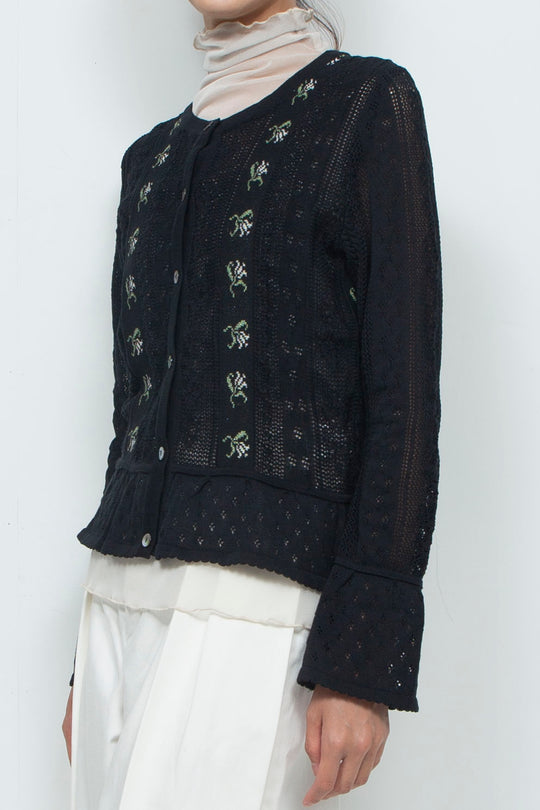 Knit Cardigan Black