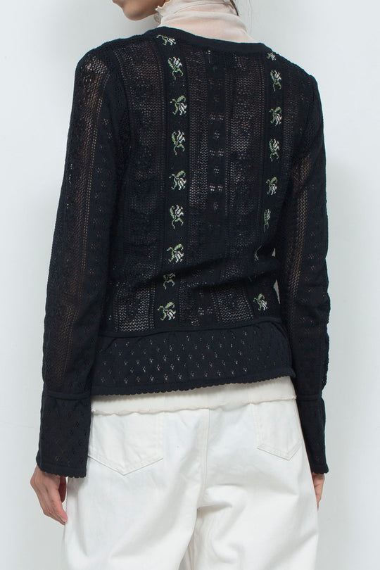 Knit Cardigan Black