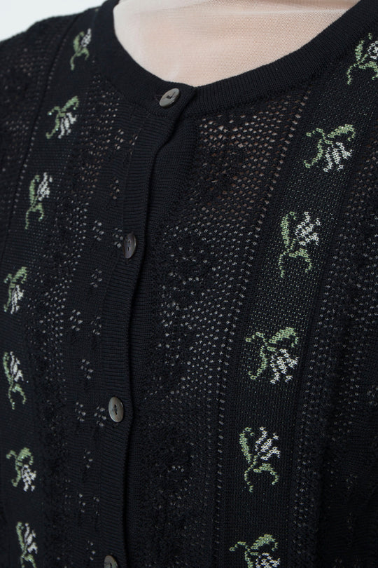 Knit Cardigan Black