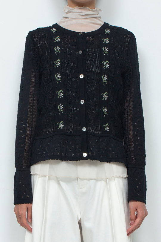 Knit Cardigan Black