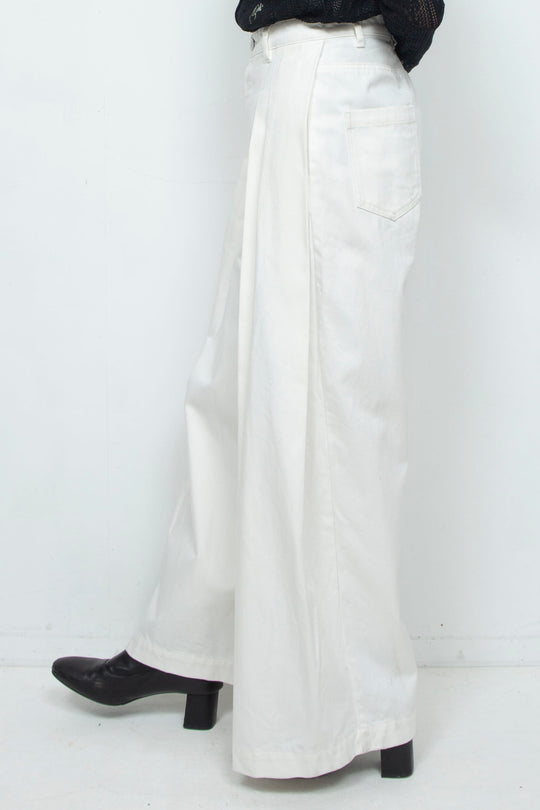 Mermaid waist jeans White