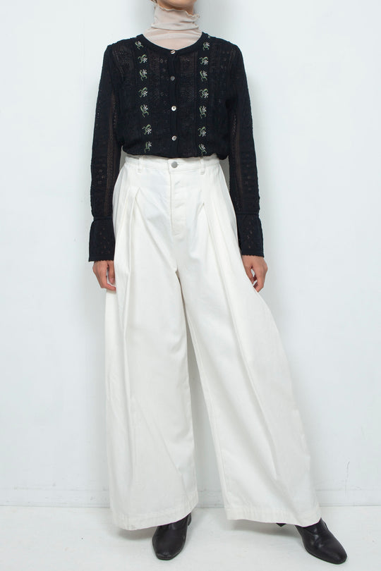 Mermaid waist jeans White