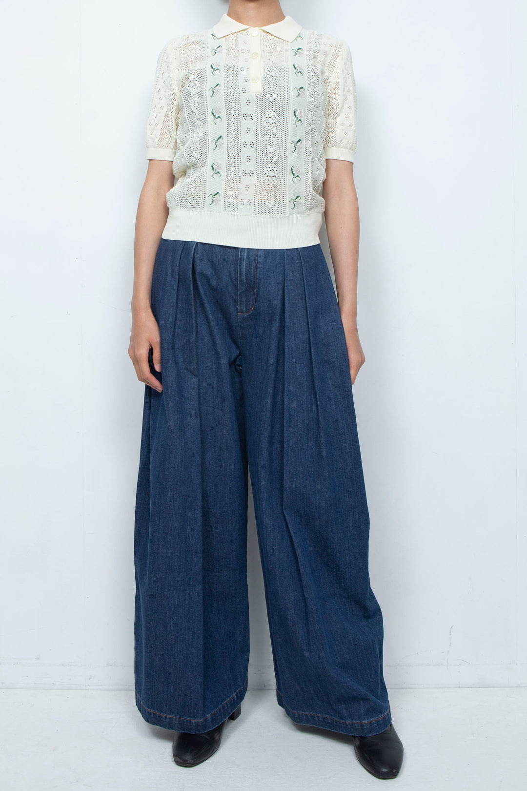 Knit Tops White