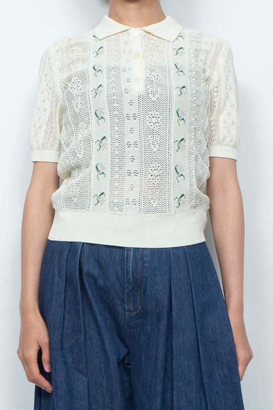 Knit Tops White