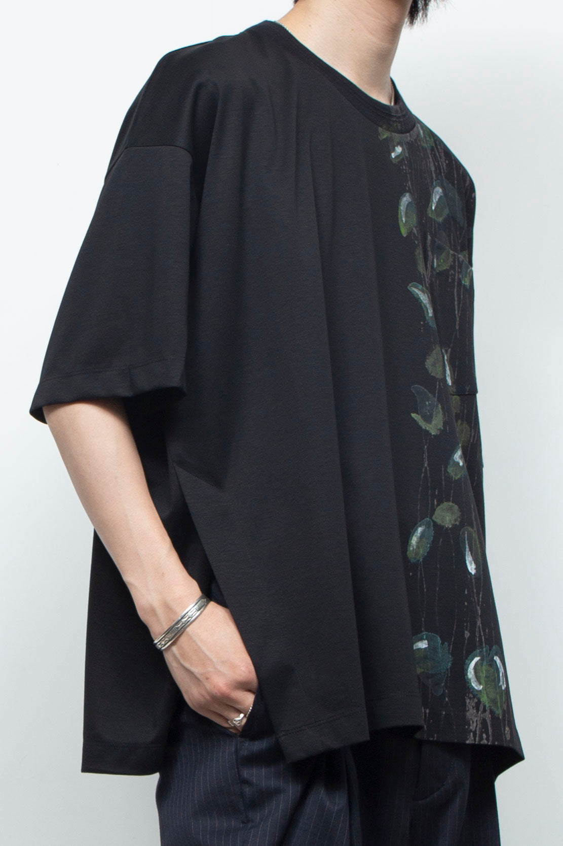 【新品未使用】LOHEN ローヘンHALF SLEEVE T-SHIRT HALHAM oversize raglan sleeve print T-shirt/オーバーサイズ