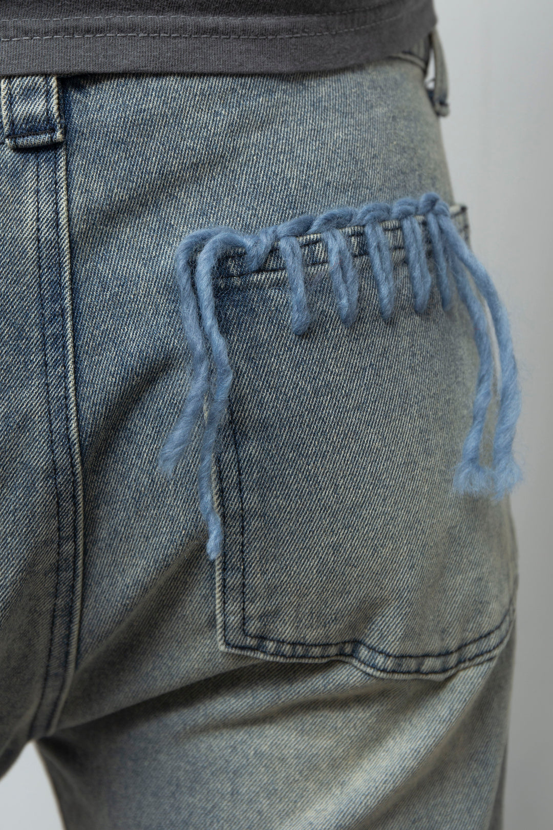 TΣist Hand Stitch Denim Flare Pants / Blue